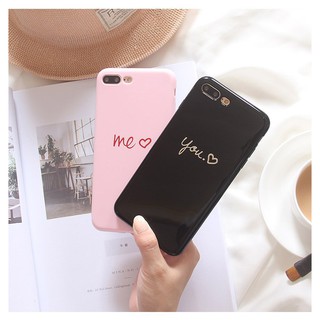 Ốp you & me bóng cho iPhone ( bán kèm dây đeo giá rẻ)