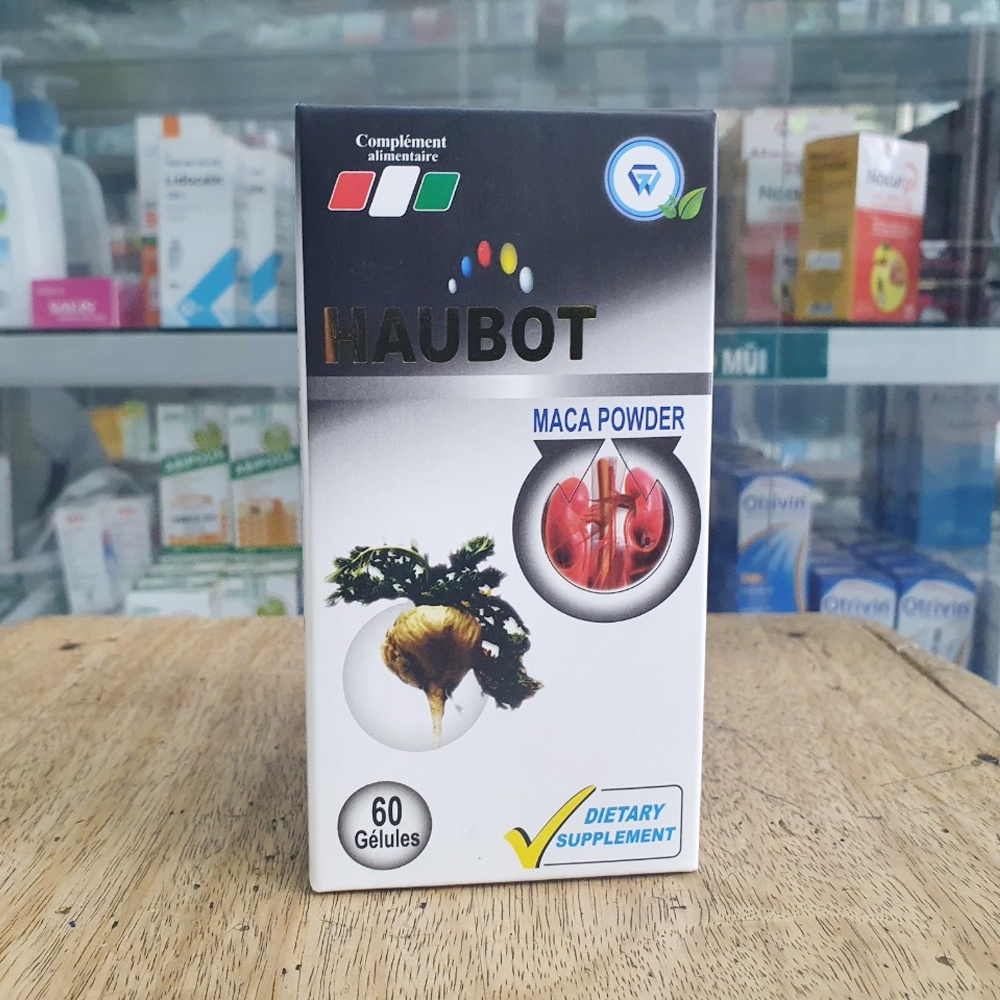 HAUBOT giúp bổ thận, tăng cường chức năng sinh lý - Hộp 60 viên Nhập khẩu từ Pháp