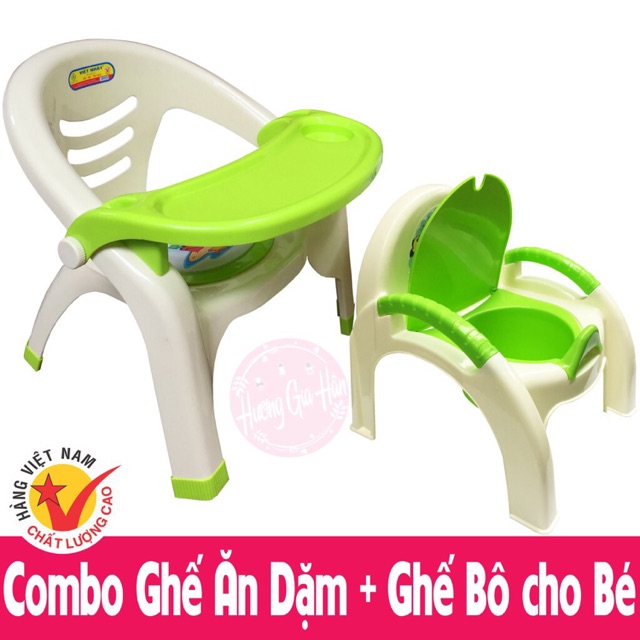 [MIỄN PHÍ SHIP ĐƠN 300K] Combo 2 món: Ghế Ăn Dặm và Ghế Bô chính hãng Việt Nhật- Hàng Việt Nam chất lượng cao