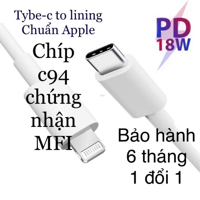 Dây cáp USB-C to lining _Dây cáp sạc iPhone 11,11 pro,11 pro max