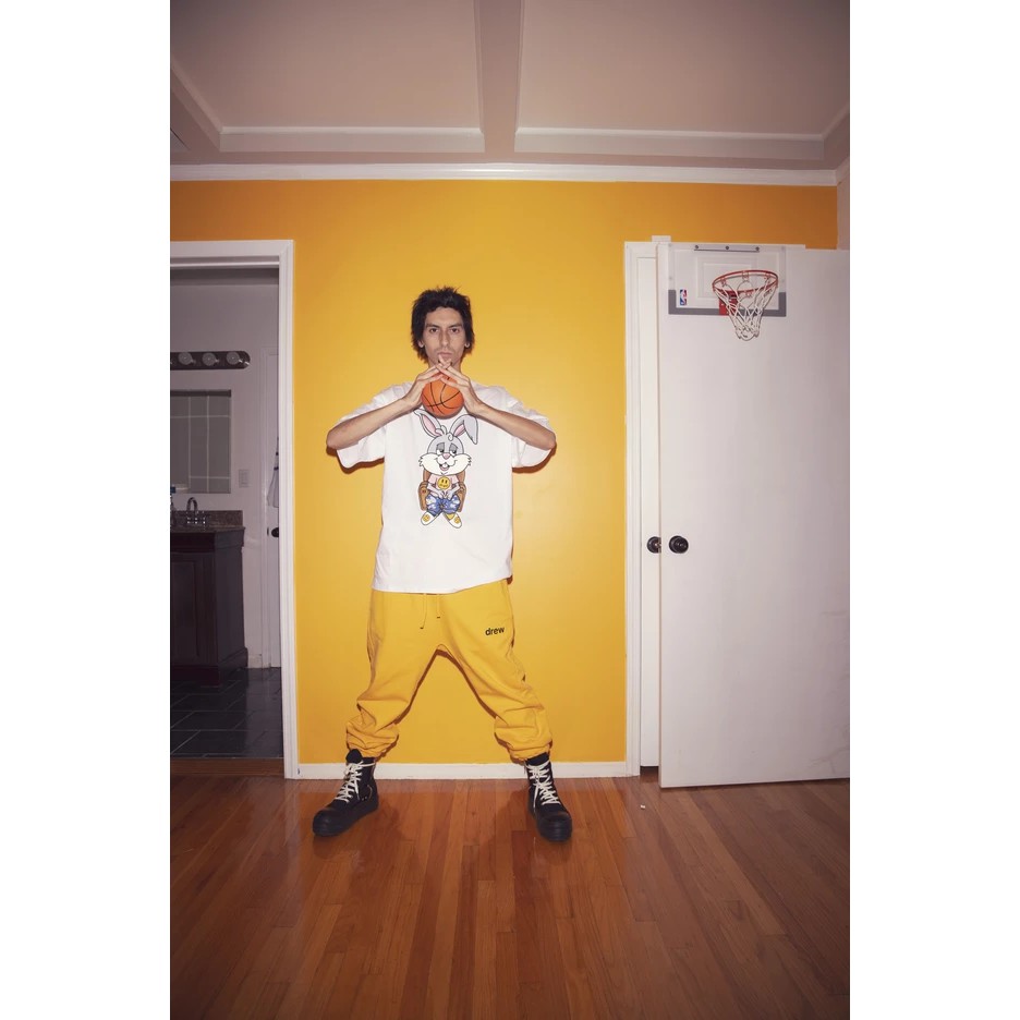 Áo thun Drewhouse x Justin Bieber - Thỏ Bunny Trắng - bunny ss tee - White