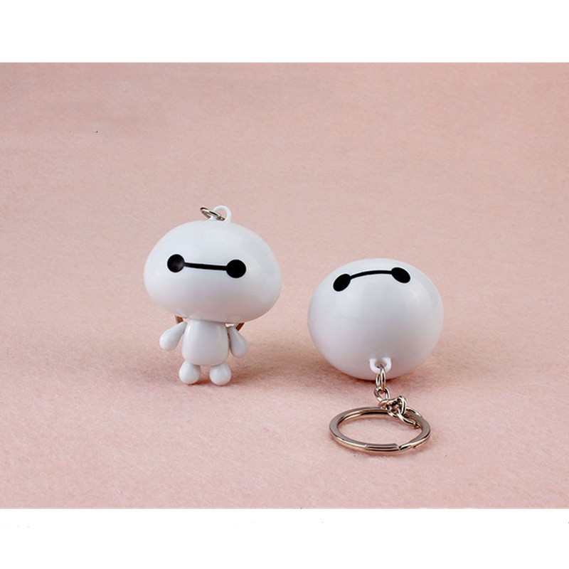 Búp Bê BayMax Có Thể Di Chuyển Kèm Móc Khóa Dễ Thương Trang Trí Túi Xách / Điện Thoại