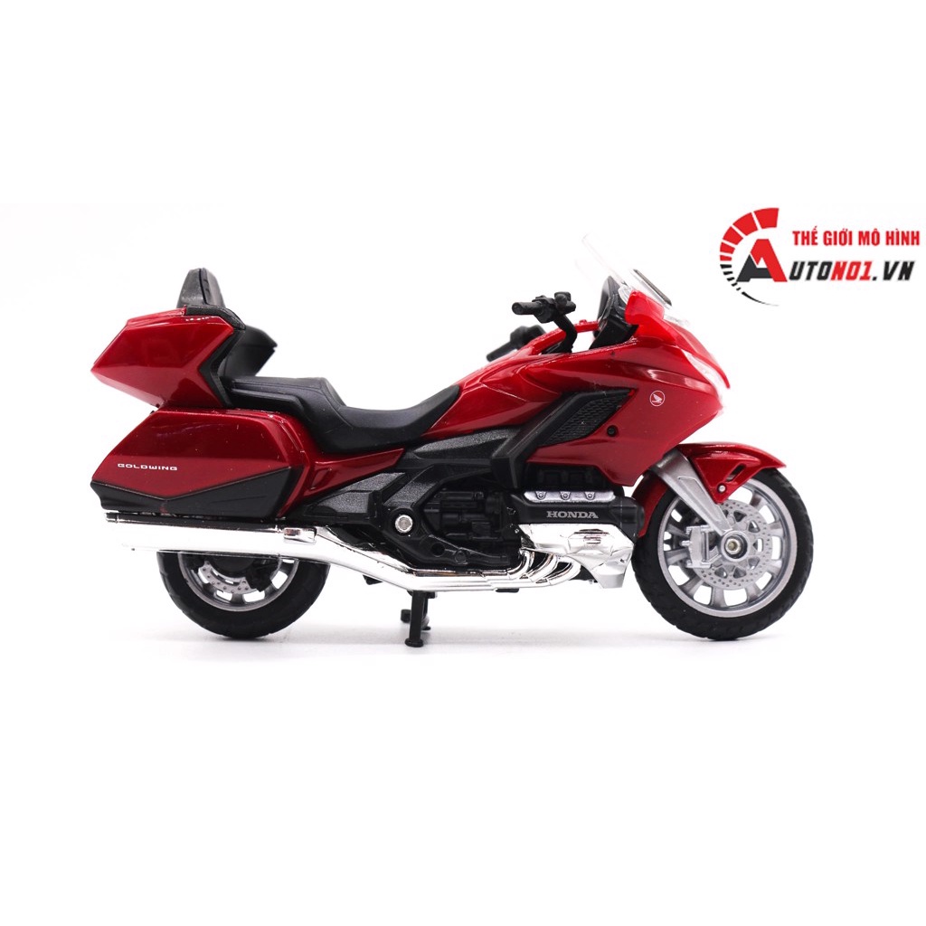 MÔ HÌNH XE HONDA GOLDWING 2020 RED 1:18 WELLY 3543