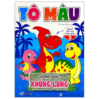 Sách tô màu - vương quốc khủng long - tập 3