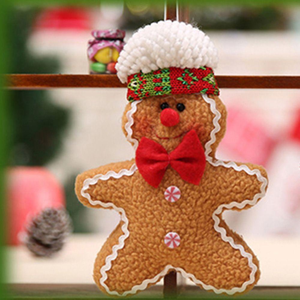 YIYU 1 Búp Bê Bánh Gừng Trang Trí Cây Thông Giáng Sinh