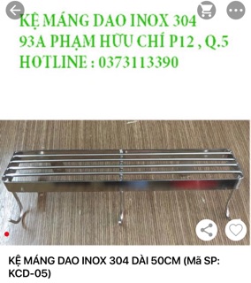 Kệ gác dao inox 304