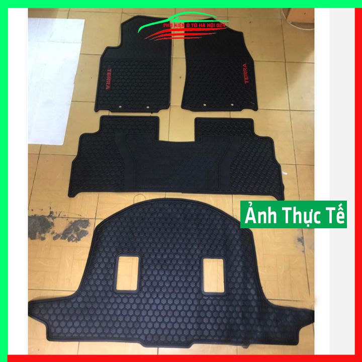 Thảm lót sàn cao su cho xe Nissan Terra 7 Chỗ 2021-2022 hàng chuẩn theo xe chịu lực tốt