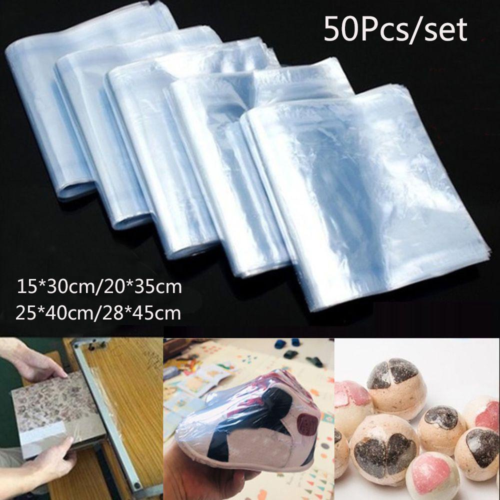 Bộ 50 Túi Bọc Mỹ Phẩm Co Nhiệt Chống Thấm Nước Đa Năng Tiện Dụng