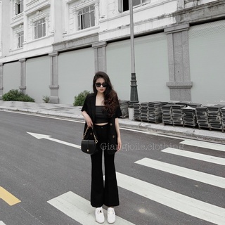 Quần cạp cao ống loe Đủ Size Giangjoile.Store