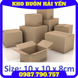[Tiện Lợi] Thùng carton đóng 10x10x8cm gói hàng hóa vô cùng tiện ích và đa năng - Trợ Giá