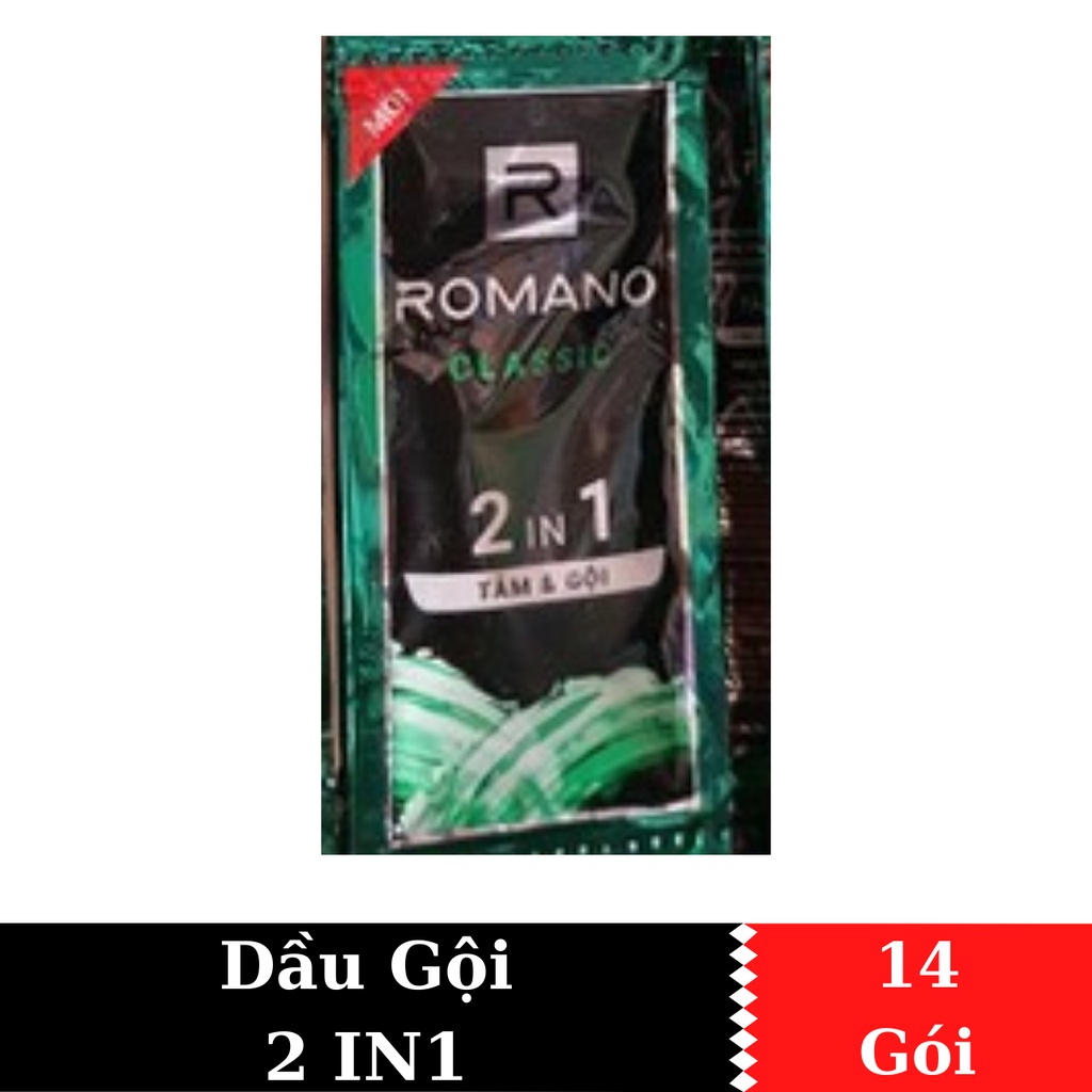 DÂY DẦU GỘI ROMANO NAM GIỚI 5g x 14 Gói