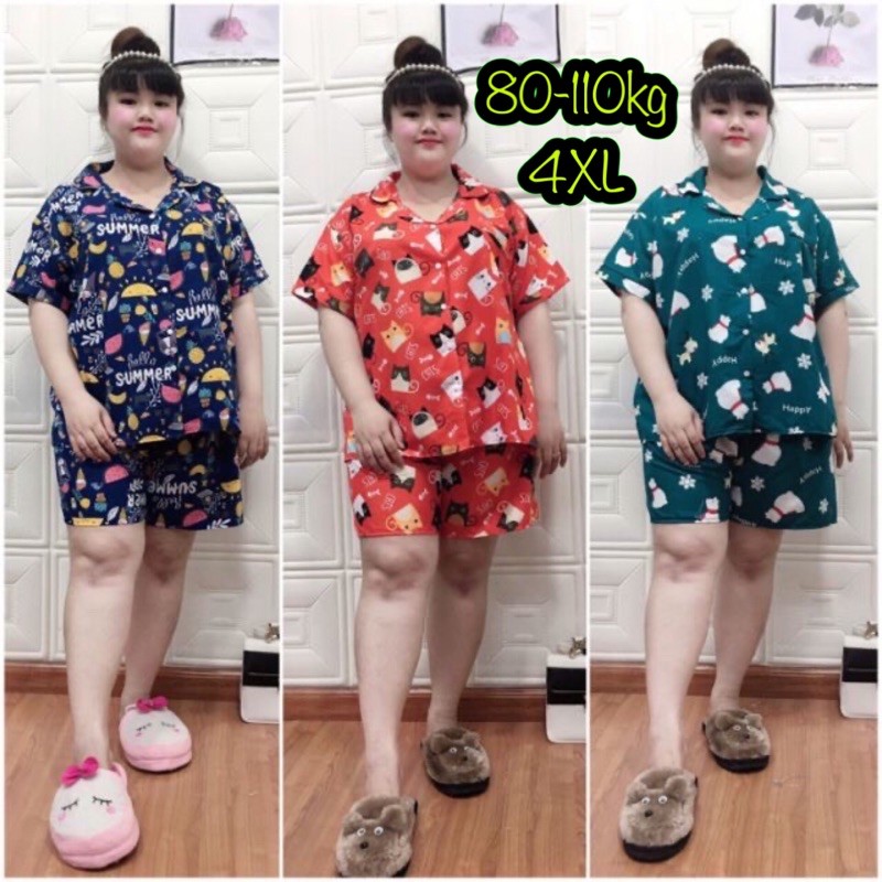 Đồ bộ Pijama Đùi Bigsize 70-95kg - Vải cực đẹp | BigBuy360 - bigbuy360.vn