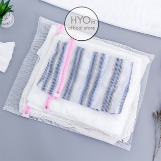 Túi lưới giặt đồ, túi đựng quần áo máy giặt size 40x50cm