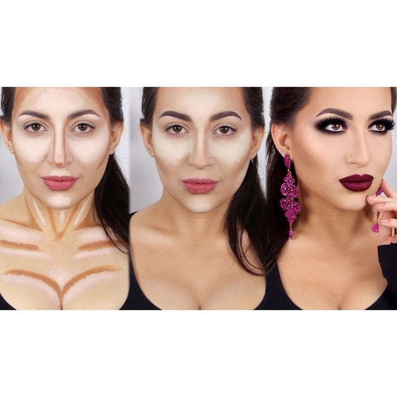 Bảng Tạo Khối Tông Nâu Odbo Highlight và Contour Pro Palette OD138