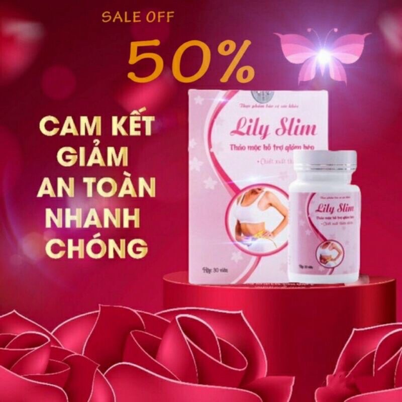 Sỉ = Lẻ Giảm Cân Lily Slim Hộp 30v Kèm Quà [ Hàng Chinh Hẵng ]