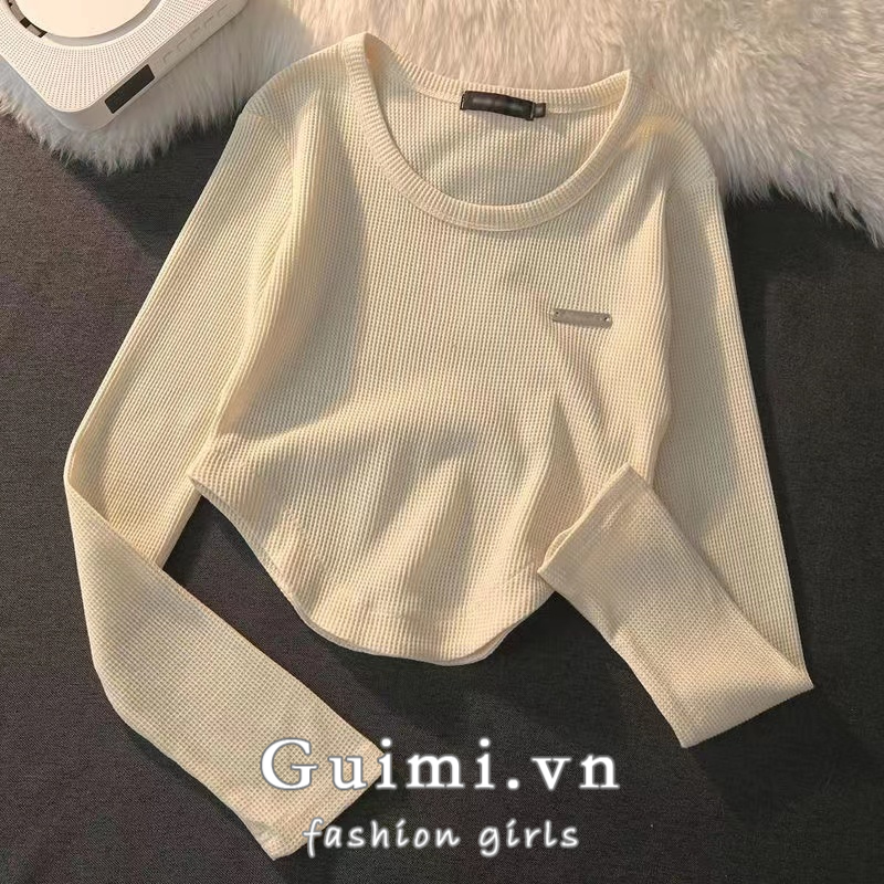 Áo thun NZN tay dài màu trơn thiết kế mới thời trang trẻ trung dành cho nữ