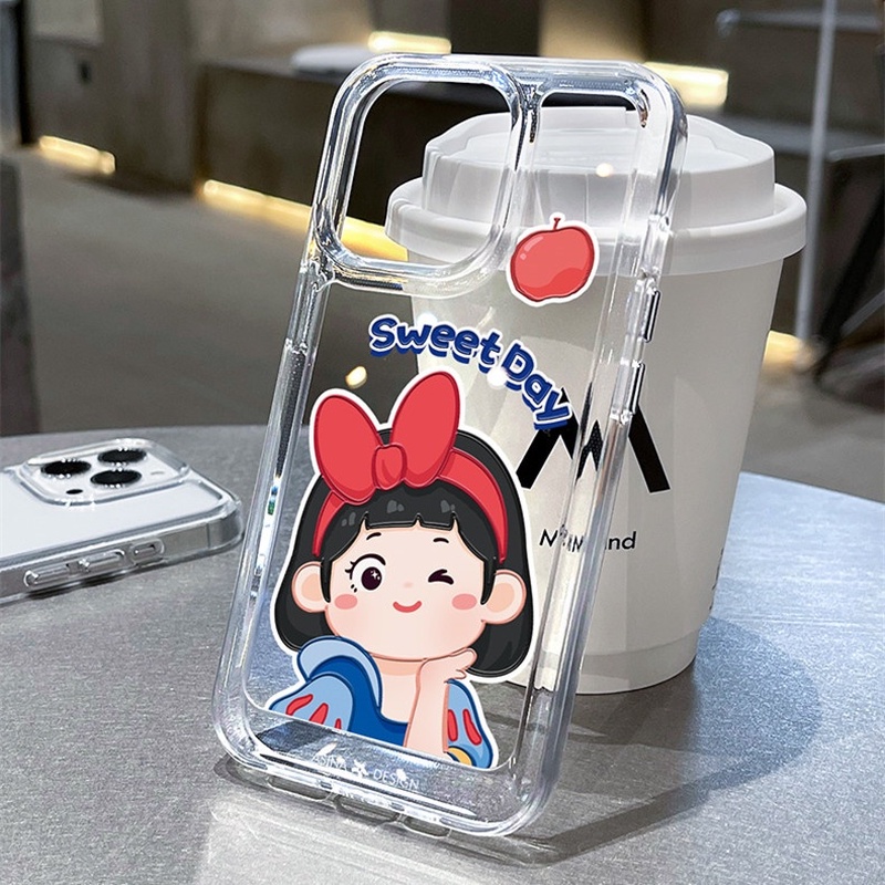 Ốp Điện Thoại Trong Suốt Hình Cô Gái Không Gian Cho iphone 11 13 7 8 Plus 12 13Pro Max X XS Max 7 8 SE 2020