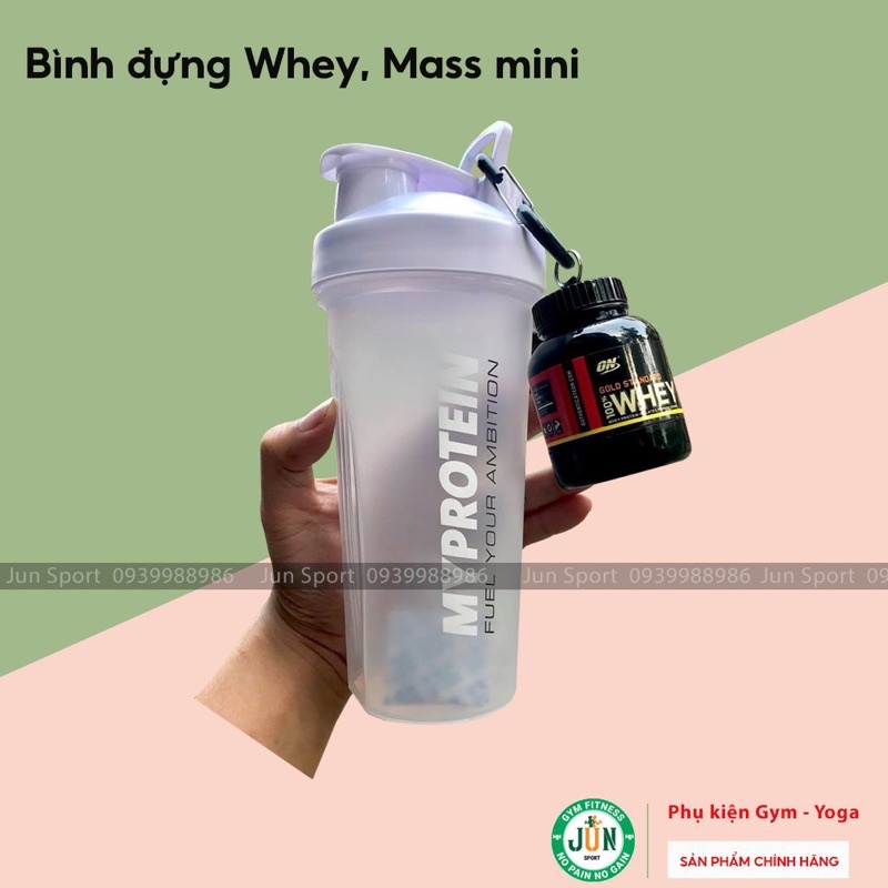 Bình đựng Whey, Mass mini, iShaker Jun Sport - 30g