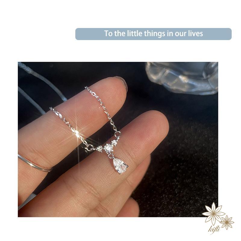 🌸Vòng cổ Hình Giọt Nước Phong Cách Hàn Quốc Thanh Lịch Dành Cho Nữ