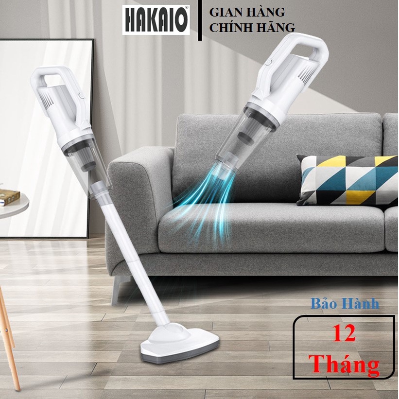 Máy hút bụi cầm tay HAKAIO ST 6010  hút bụi giường, ô tô không dây lực hút 12000PA hút liên tục 30 phút