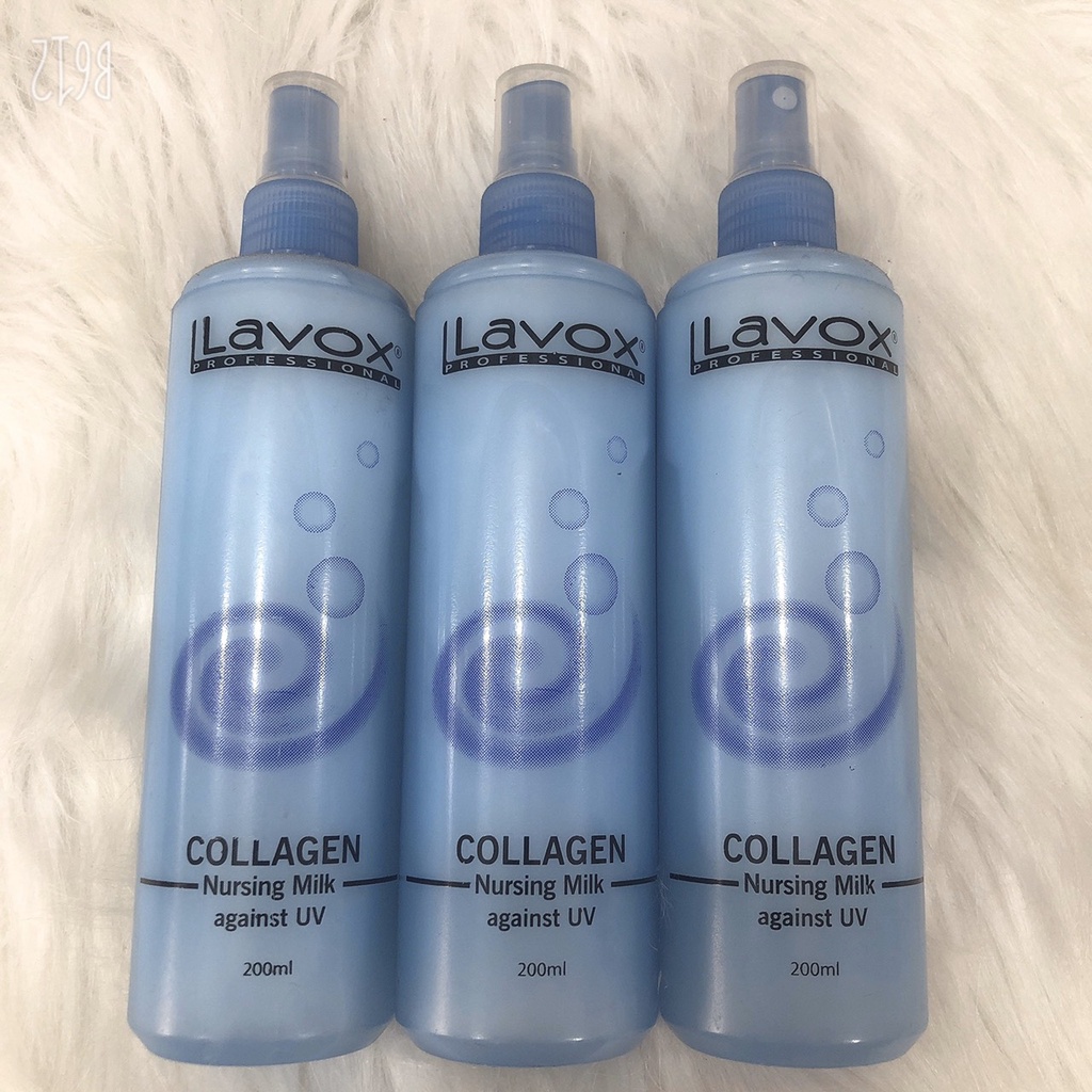 Sữa Dưỡng Collagen Chống Tia UV Siêu Bảo Vệ Tóc LAVOX 200ml dành cho tóc khô sơ chẻ ngọn