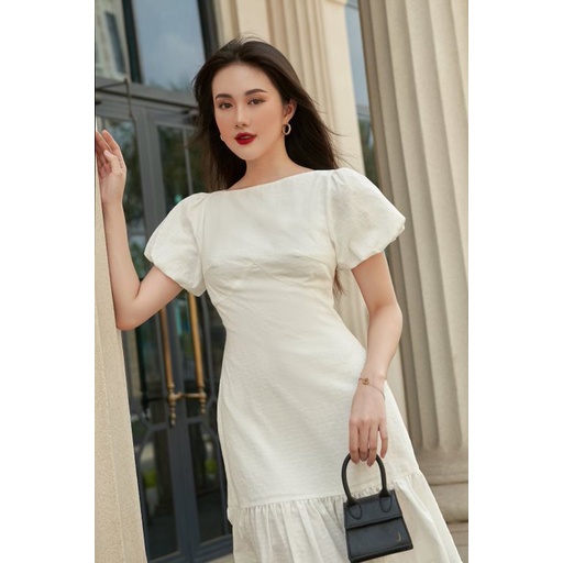 OLV - Đầm Snowy Puff Sleeve Dress