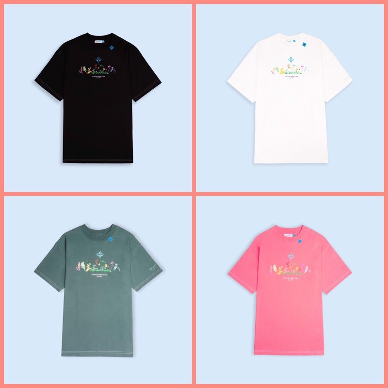 Áo thun LEVENTS LVS FLORAL 0.5 TEES BLACK/WHITE/HUNTER/ROSE PINK Tặng Kèm Túi Tote Hoặc Túi Giấy Khi Mua Từ 2SP Levents