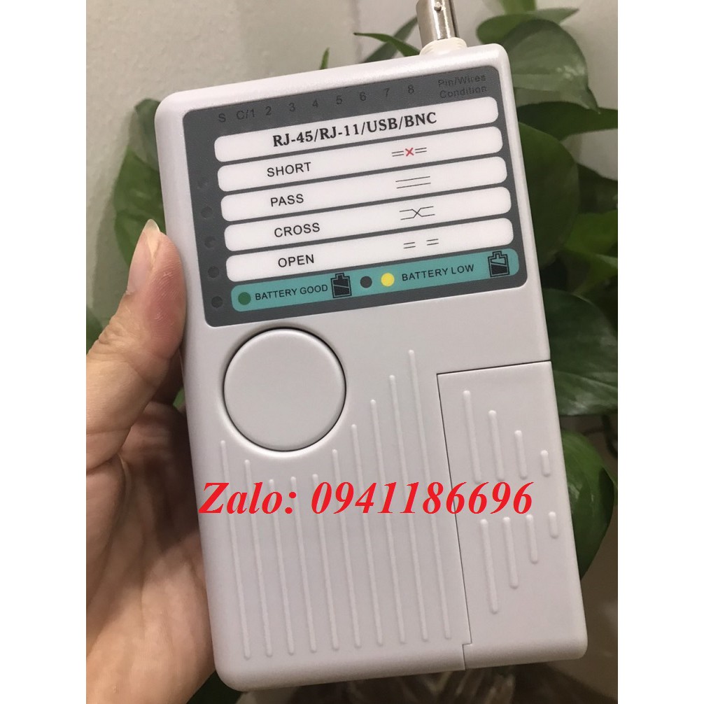 Bộ test cáp đa năng Noyafa mã NF3468,test RJ45-RJ1-BNC sẵn số lượng, không kèm Pin 9V
