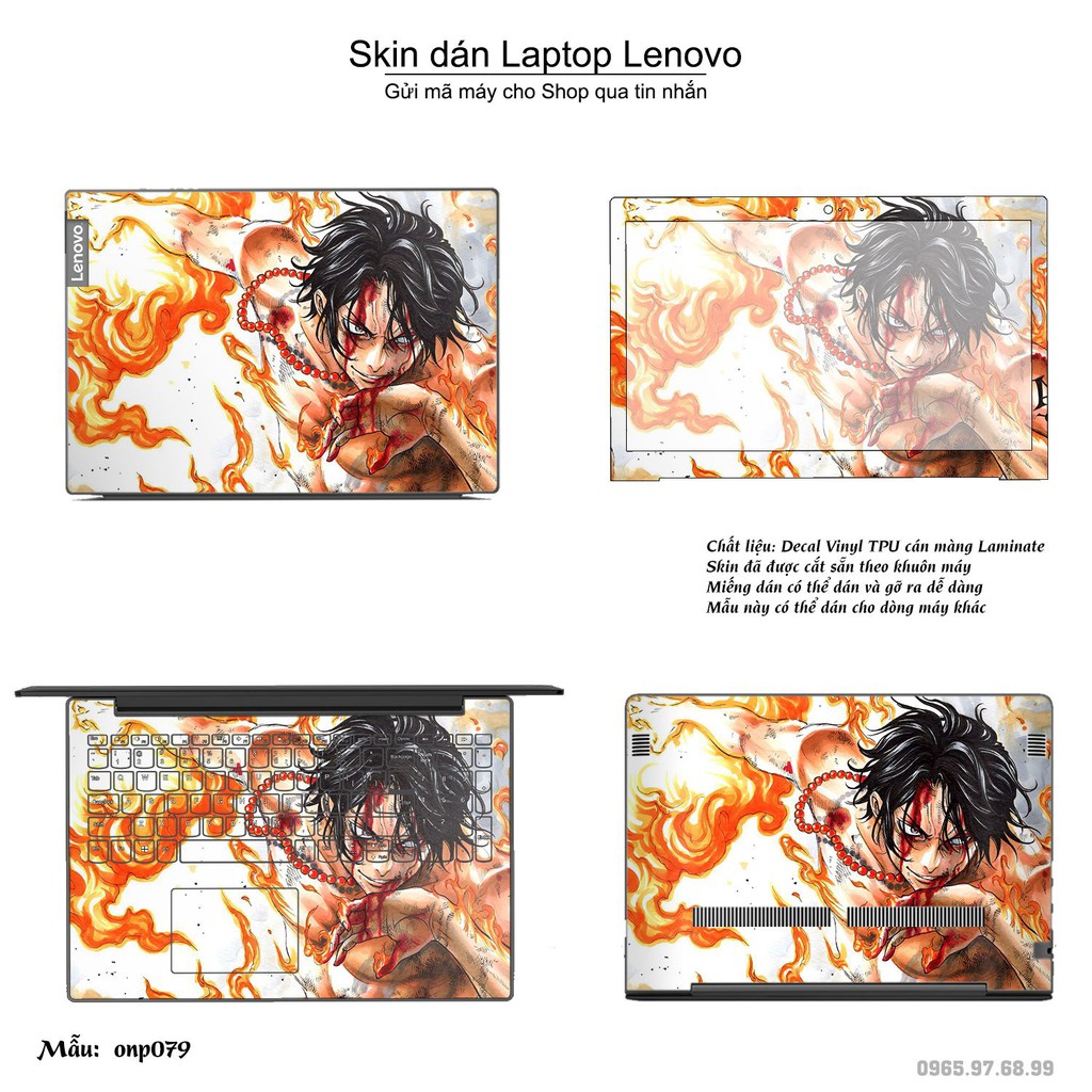 Skin dán Laptop Lenovo in hình One Piece _nhiều mẫu 6 (inbox mã máy cho Shop)