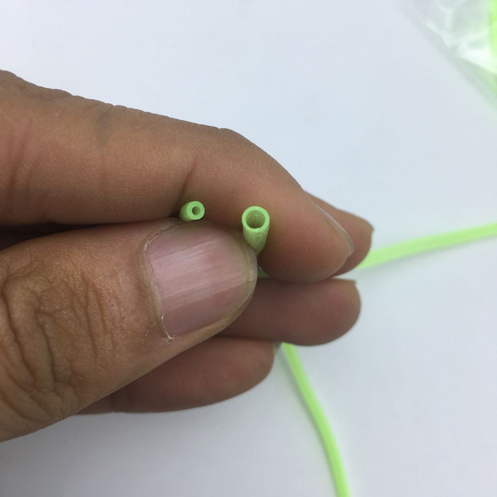 Bộ 20 ống nhựa PVC dạ quang kích thước 2mm/3mm*12cm dùng để tự làm mồi câu cá