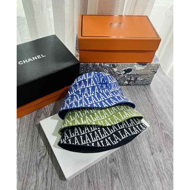 &lt;Nón tem xịn&gt; Nón bucket nam nữ, bo cụp thêu full nón chữ LA cao cấp
