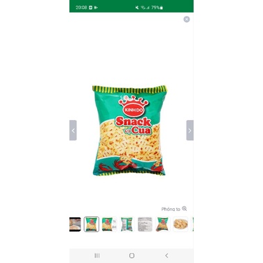 Snack Cua Kinh Đô - Bim Bim Cua Xanh gói 32gr