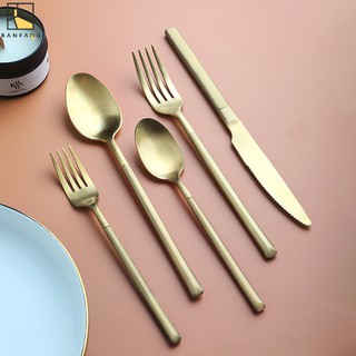 Muỗng / Nĩa Ăn Bít Tết / Tráng Miệng BANFANG Bằng Thép Không Gỉ 304 Phong Cách Phương Tây