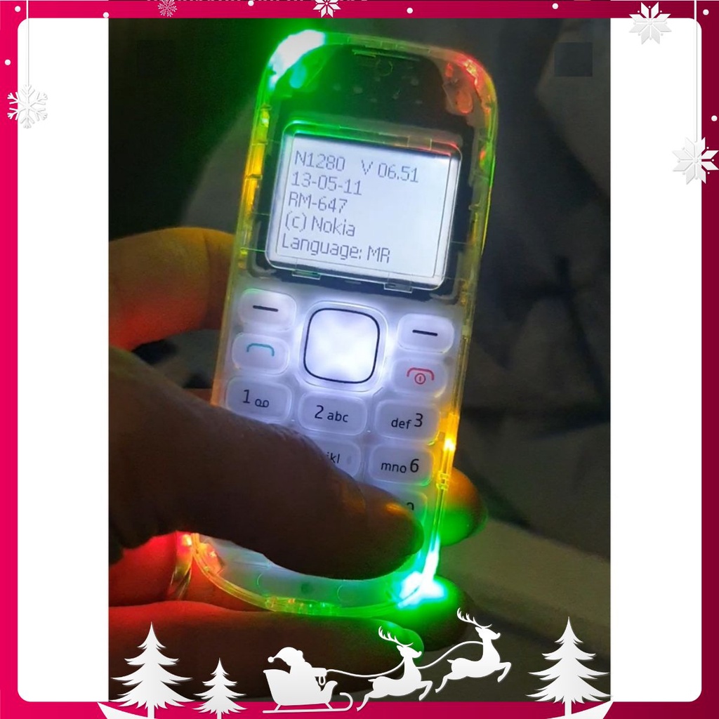 Điện Thoại Nokia 1280 Độ Led 10 Bóng Nháy kèm Pin, Sạc