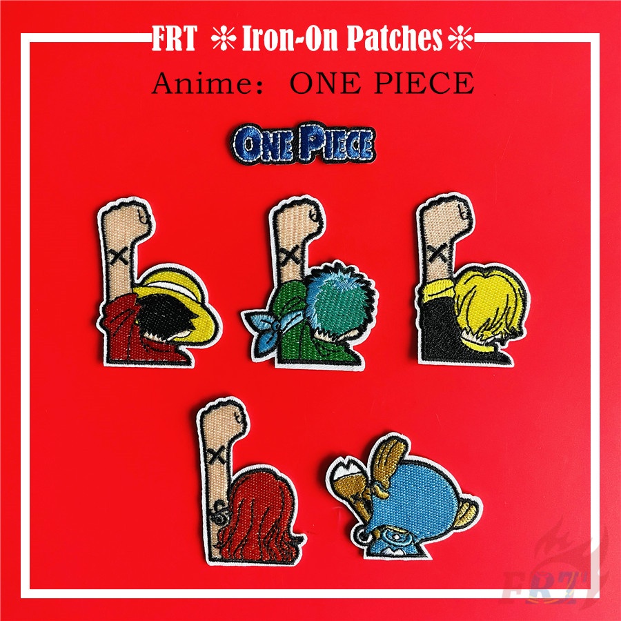 Miếng dán ủi lên quần áo hình nhân vật One Piece