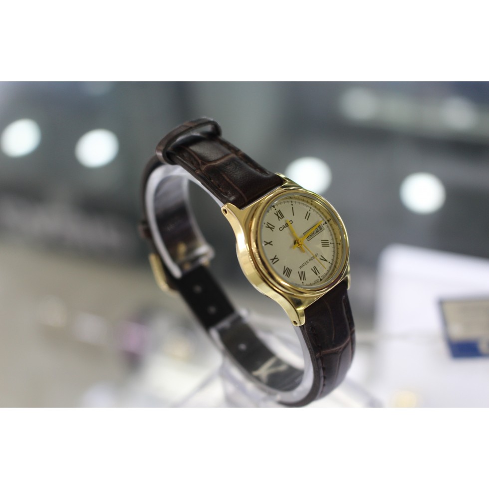 Đồng hồ nữ Casio chính hãng LTP-V006, dây da