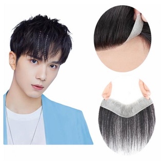 Tóc mái hói nam chữ M nam - 100% tóc thật