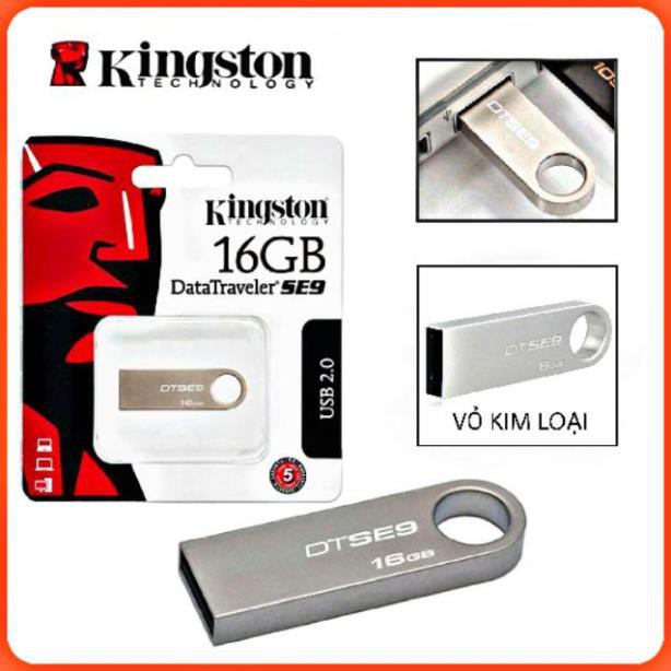 USB Kingston 16GB SE9 Vỏ Thép - 2.0 (hàng đủ dung lượng) - 2T_PC