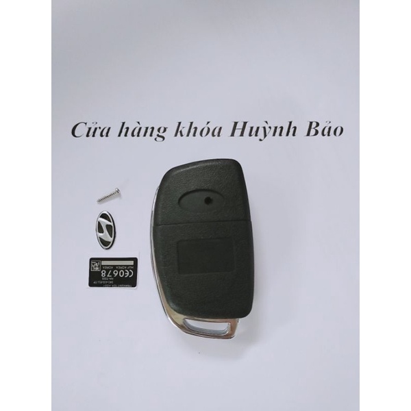 Vỏ Remote Gập Accent,I10,I20,Solati 3 nút