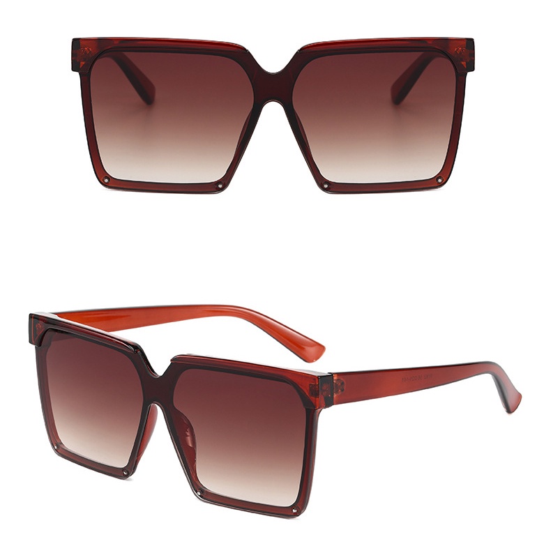 Kính Mát Gọng Vuông Lớn Phong Cách Retro Thời Trang Cho Nữ