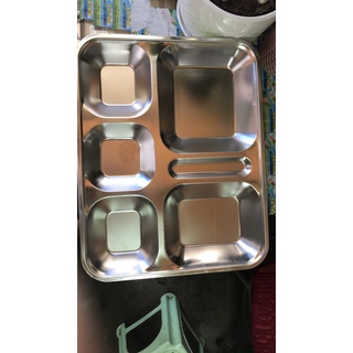 Khay Cơm Phần 6 Ngăn Sâu Inox Cao Cấp - (Khay phần Sài Gòn)