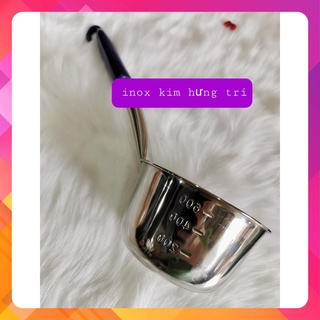 GÁO MÚC NƯỚC LÈO INOX CÓ VẠCH ĐO LƯỜNG