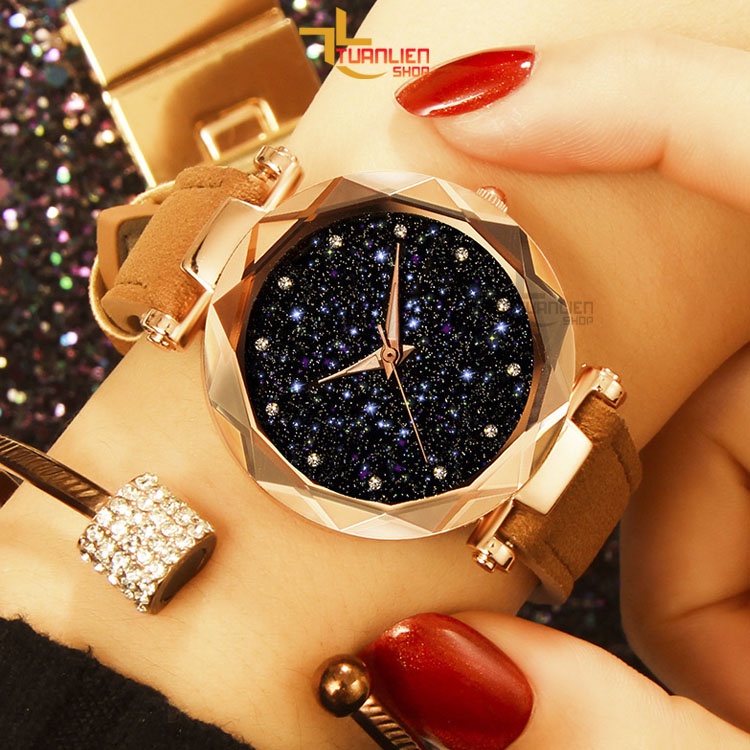 Đồng hồ nữ Jigin dây da tổng hợp ôm sát tay dễ thương cho nữ TL09 phong cách Hàn Quốc