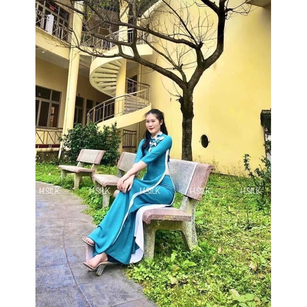Áo dài phối thiết kế 4 tà