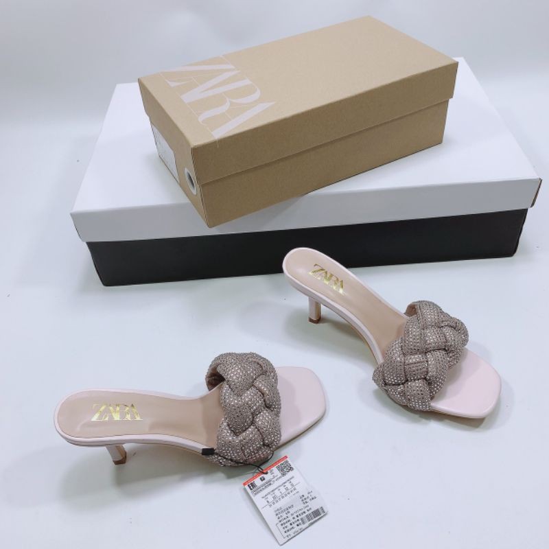 BM(ẢNH THẬT) Guốc 7p Quai Tết Đính Đá Da Mềm Êm Fullbox Tag Hãng Cao Cấp