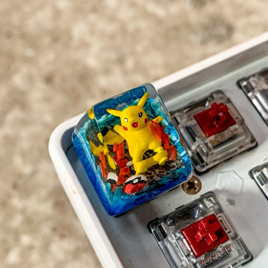 Nút bàn phím cơ máy tính - Artisan keycap - Pokemon Keycap