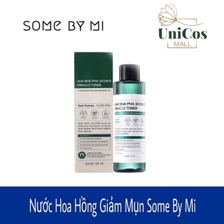 Nước cân bằng tẩy tế bào chết giảm mụn Some By Mi AHA – BHA – PHA 30 Days Miracle Toner |Toner giảm mụn So by mi