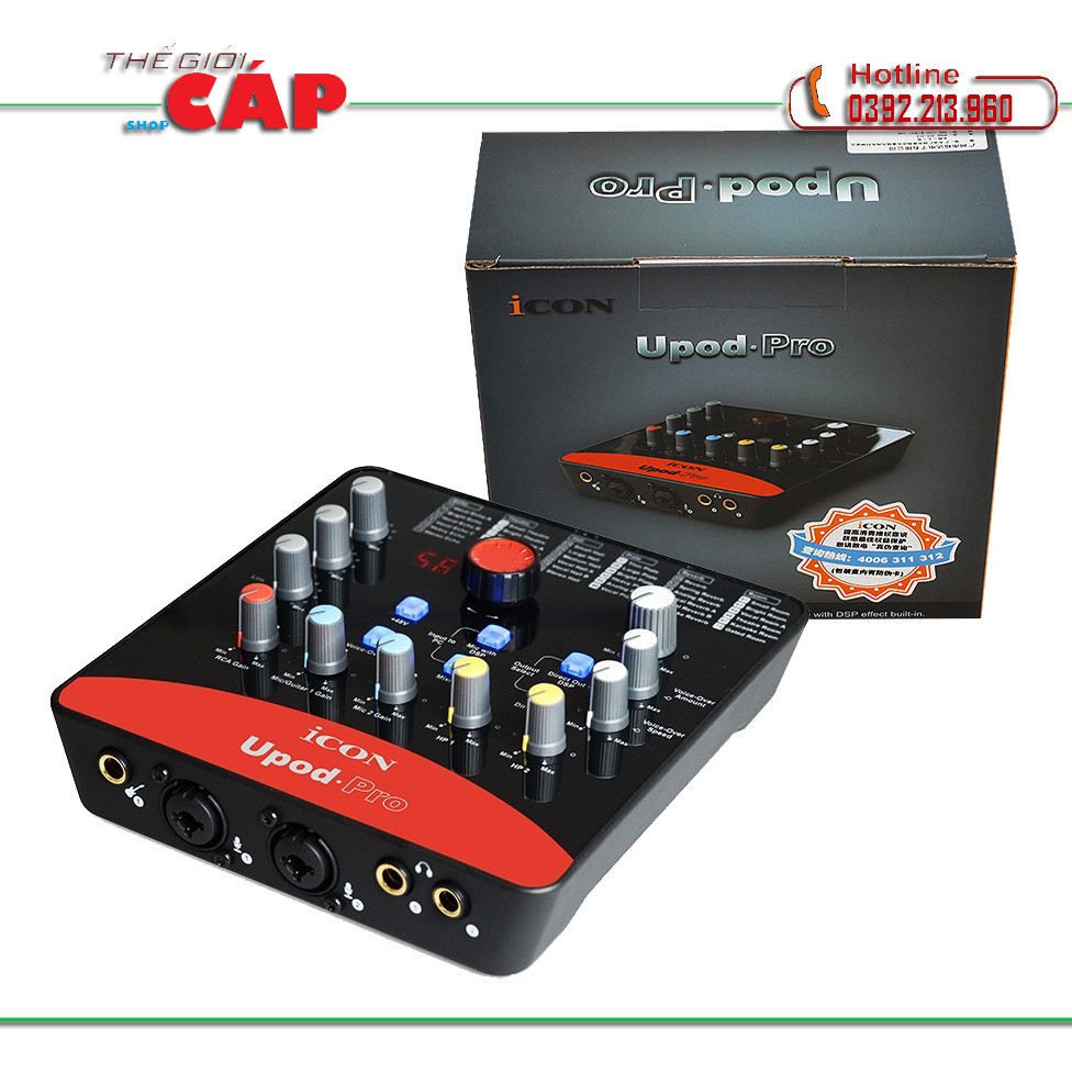 Sound Card Hát Karaoke Thu Âm Live Stream Icon Upod Pro