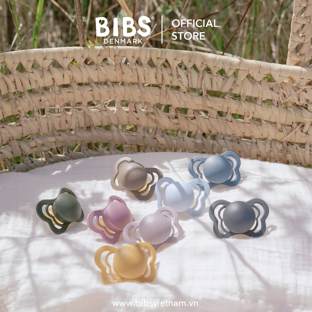 TI NGẬM BIBS Couture: Núm Vát Chống Hô/ Vâu Cho Bé Chất Liệu Silicone (Mẫu mới nhất, tặng kèm hộp đựng)