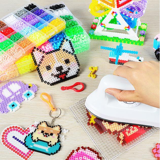 FOLLOW TẶNG 3KHÀNG CÓ SẴN 100 Màu - Set 500 Hạt Màu Kỳ Thú Nhỏ 2.6mm Nhựa Perler Hama Beads Xanh Đỏ Tím Vàng Tự Chọn